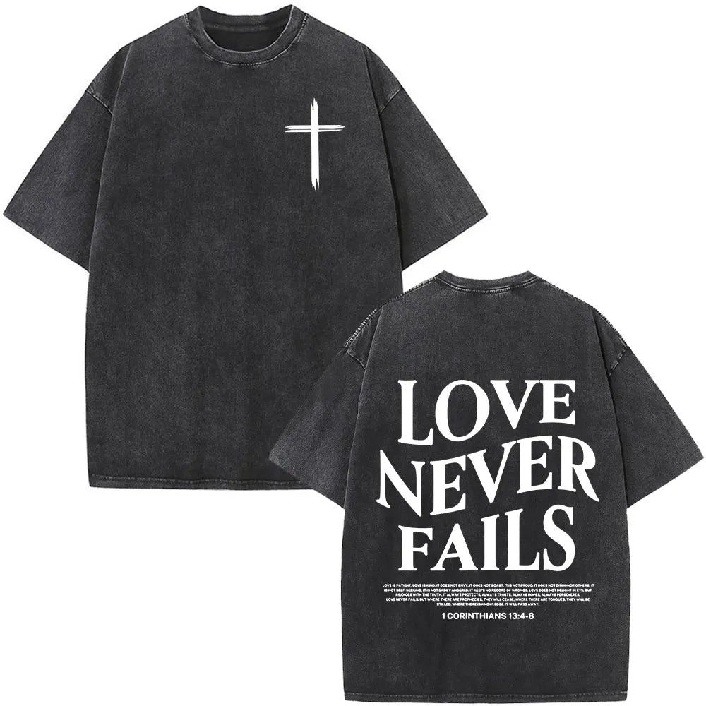 Faith Over Fear Christian Bible Verse Vintage Tee - Unisex