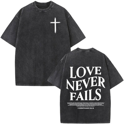 Faith Over Fear Christian Bible Verse Vintage Tee - Unisex